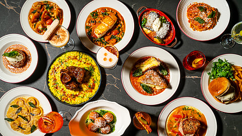 Italian dishes and cocktails at Carne by Allora in Brooklyn