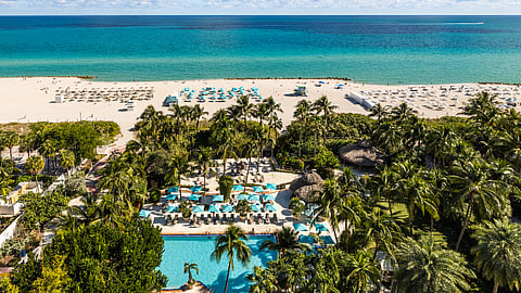 The Palms Hotel & Spa view overlooking the resort and beach