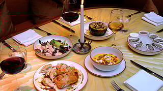 Friendsgiving feast at The Otter