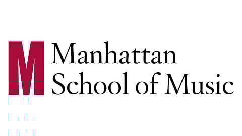 Manhattan School of Music logo in red and black text on a white background
