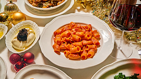 CARBONE Miami holiday table spread