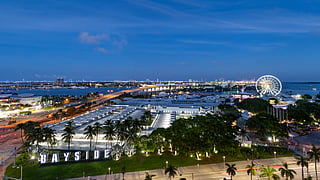 View overlooking Bayside from the Elser Hotel