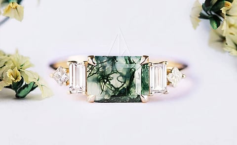 Luxury in Every Angle: East-West Engagement Rings with Salt and Pepper Diamonds