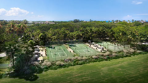 Conceptual rendering of pickleball and padel courts at Windsor’s North Village in Vero Beach