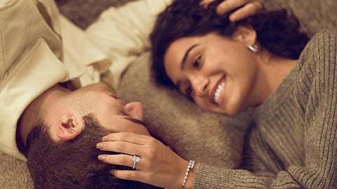 Friendly Diamonds engagement ring showcasing a lab-grown diamond in a refined, modern setting