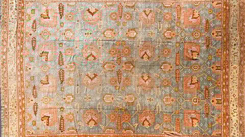 Lot #430, a late 19th century Oushak Carpet from Western Anatolia