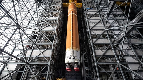Artemis II at NASA Kennedy Space Center preparing for launch
