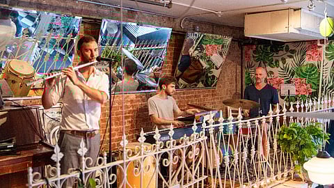 Performers at Bon Courage, below 1803 NYC