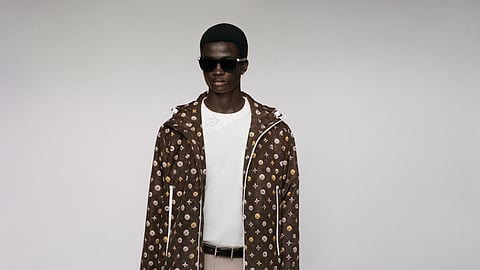 Model showcasing Louis Vuitton Men’s Spring 2026 Collection by Pharrell Williams