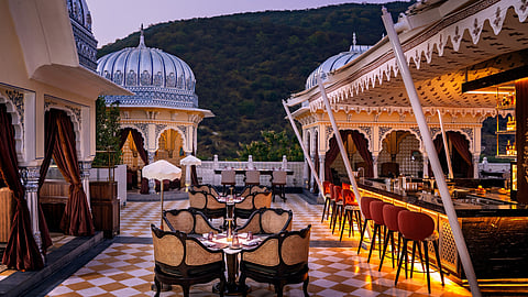 The Amber Terrace, The Leela Palace Jaipur's New Rooftop Bar Overlooking The Aravalli Hills