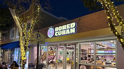 Bored Cuban South Miami exterior in the evening