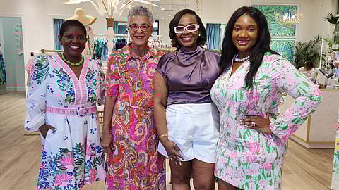 Organizers at the Lilly Pulitzer Delray Beach fundraiser for the Frances J. Bright Woman’s Clu