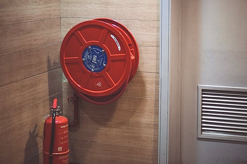 An SRI automatic fire hose reel