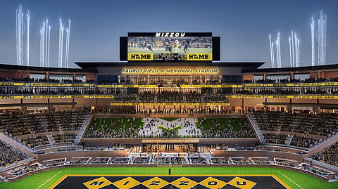 A rendering of the planned $250 million Memorial Stadium Centennial Project