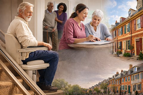 A residential stair lift designed to help individuals with limited mobility