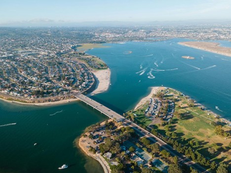 Mission Bay in San Diego, California
