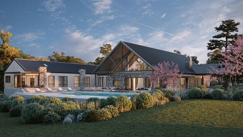 A visualization of the "Vista" residence designed by Ellis Studio