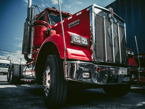 A Kenworth semi-truck
