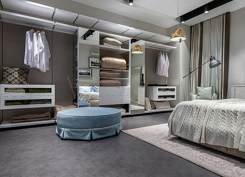 a modern bedroom interior