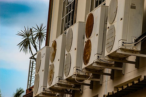 multiple outdoor air conditioning units