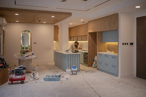 a comprehensive home remodel featuring a modern kitchen