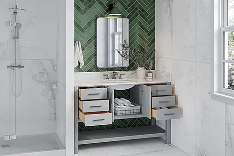 a luxury bathroom interior