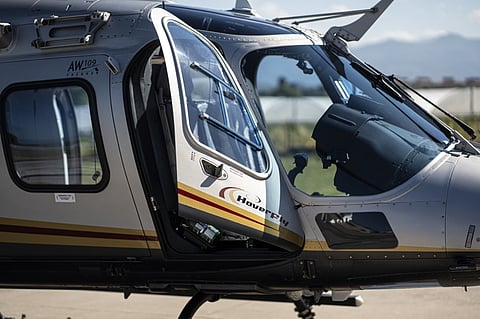 a helicopter operated by Hoverfly S.r.l.