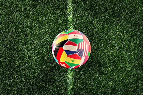 FIFA World Cup 2026 in Dallas soccer ball on field