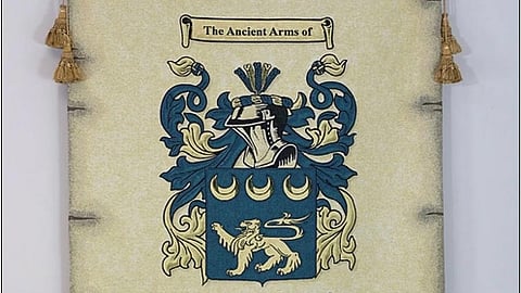 McGovern family coat of arms tapestry
