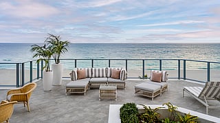 Cadillac Suite Terrace with an ocean view at Cadillac Hotel & Beach Club