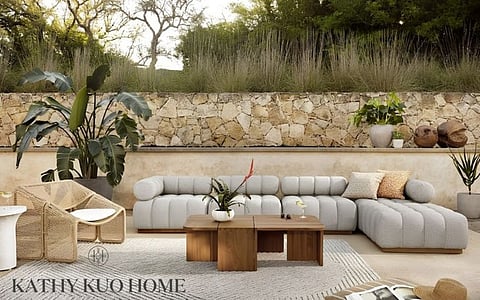 a luxury outdoor setup