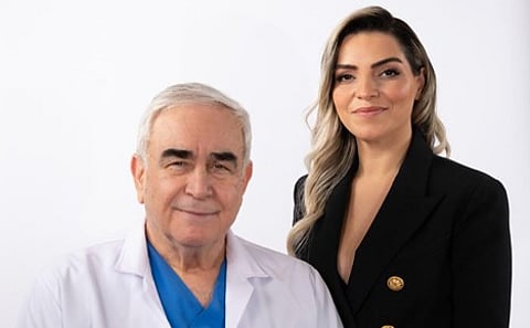 Şule Ölmez, founder of Sule Hair Transplant, alongside Dr. Zafer Ersin Ünlüer