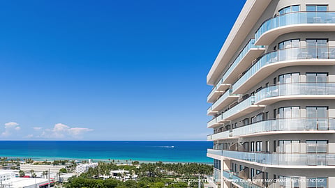 Rendering of NoBe PARC Miami Beach, a 15-story residential development in North Beach
