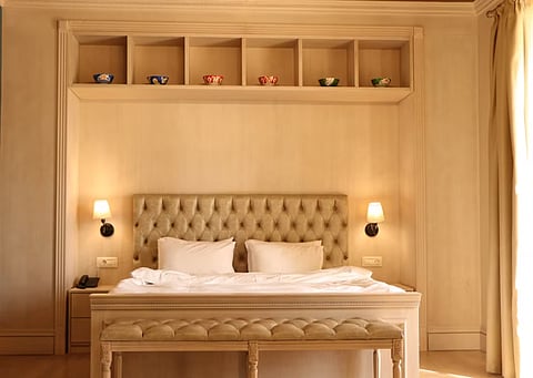 a luxury hotel room design