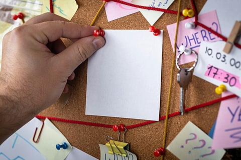 a detective evidence board