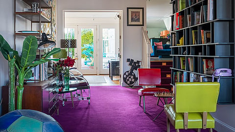 Interior of ZEY Hotel boutique hotel in Greenport, New York