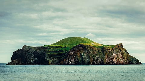 Elliðaey Island in Iceland