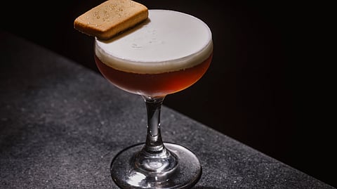 S'mores-inspired whiskey cocktail at Jaywalker in Bushwick