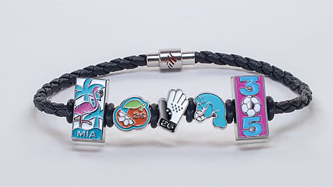BofA Fan Band bracelet featuring Miami-exclusive "305" and local charm designs