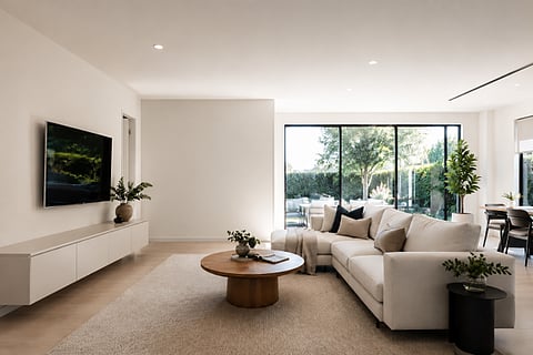 Modern minimalist living room