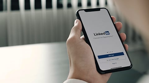 LinkedIn app displayed on a smartphone screen
