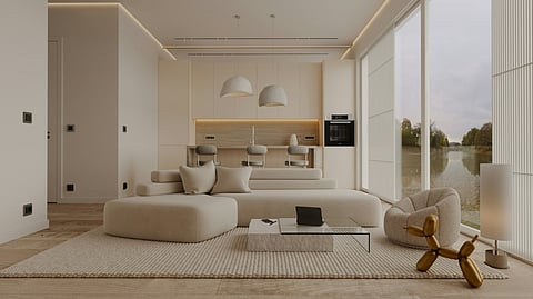Modern minimalist living room