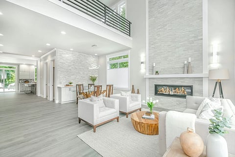 white home interior