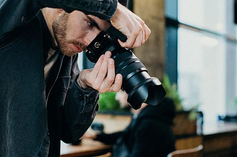 Man taking a photo