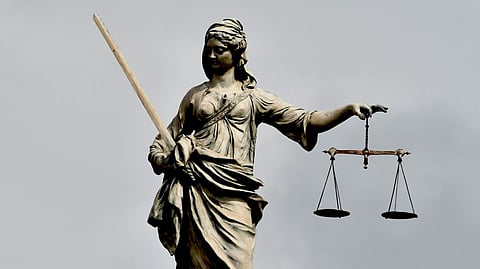 Statue of Lady Justice.