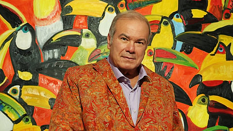 Portrait of American neo-expressionist artist Hunt Slonem