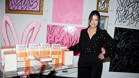 Author Heidi Skolnik at the One Art Space reception celebrating her book Your GLP-1 Game Plan