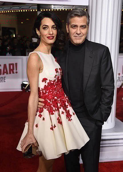 Amal and George Clooney @ Hail! Caesar