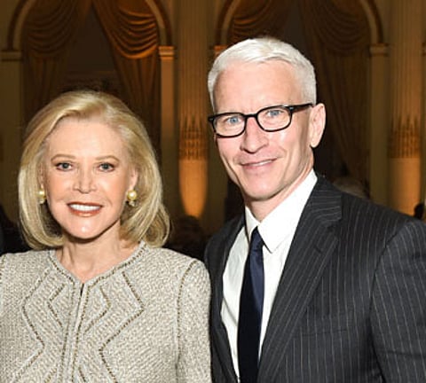 Chuck Scarborough, Audrey Gruss, Anderson Cooper==