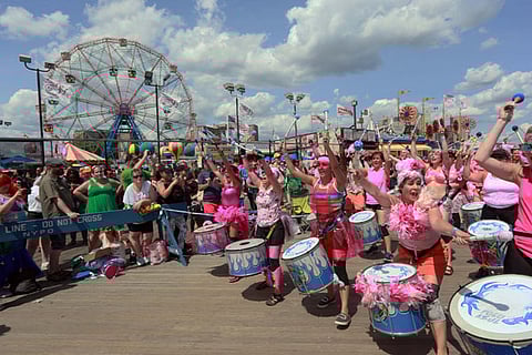 Putting on a Show at the Mermaid Parade